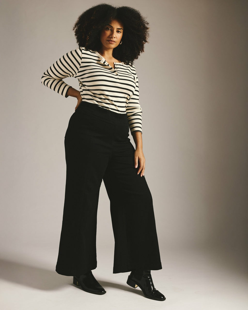 Olivia Pintuck Wide Leg Jeans - Universal Standard