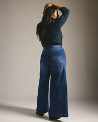 Olivia Pintuck Wide Leg Jeans - Universal Standard