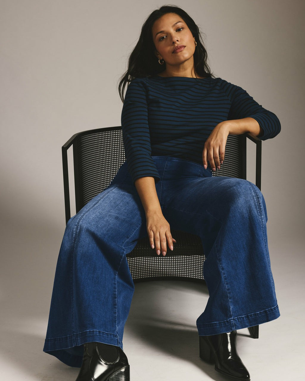 Olivia Pintuck Wide Leg Jeans - Universal Standard