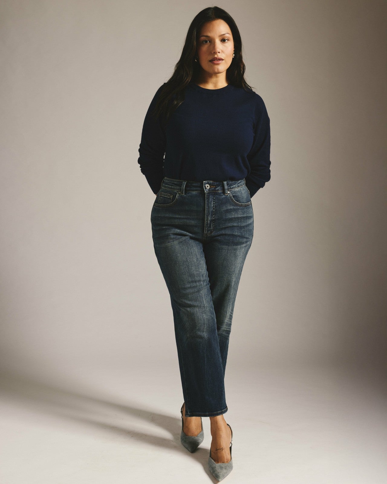 Donna High Rise Curve Straight Leg Jeans 27 Inch - Universal Standard