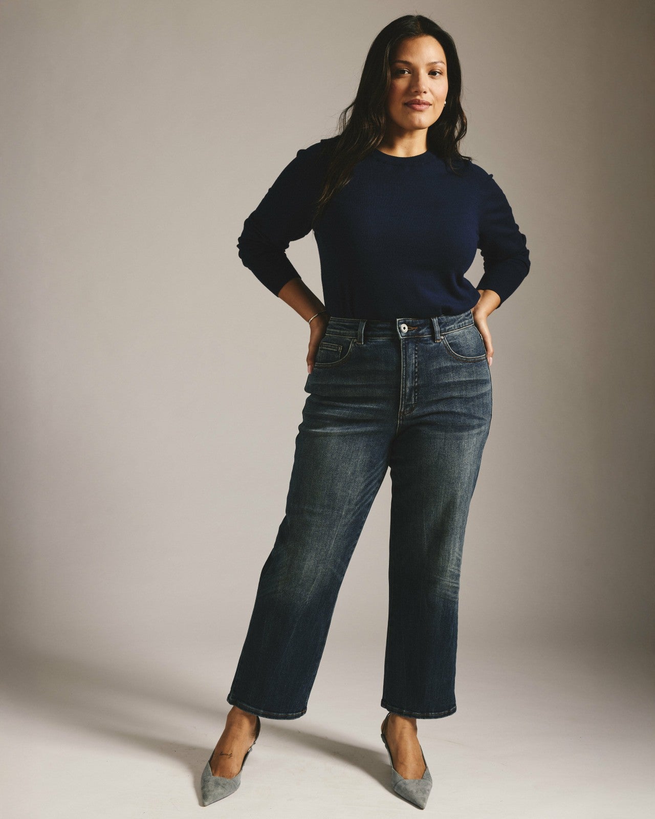 Donna High Rise Curve Straight Leg Jeans 27 Inch - Universal Standard
