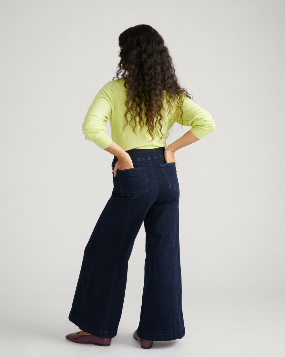 Olivia Pintuck Wide Leg Jeans - Universal Standard