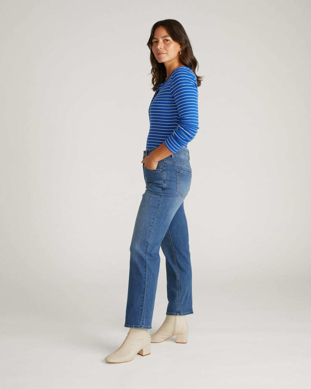 Seine High Rise Straight Leg Jean 29 Inch - Universal Standard