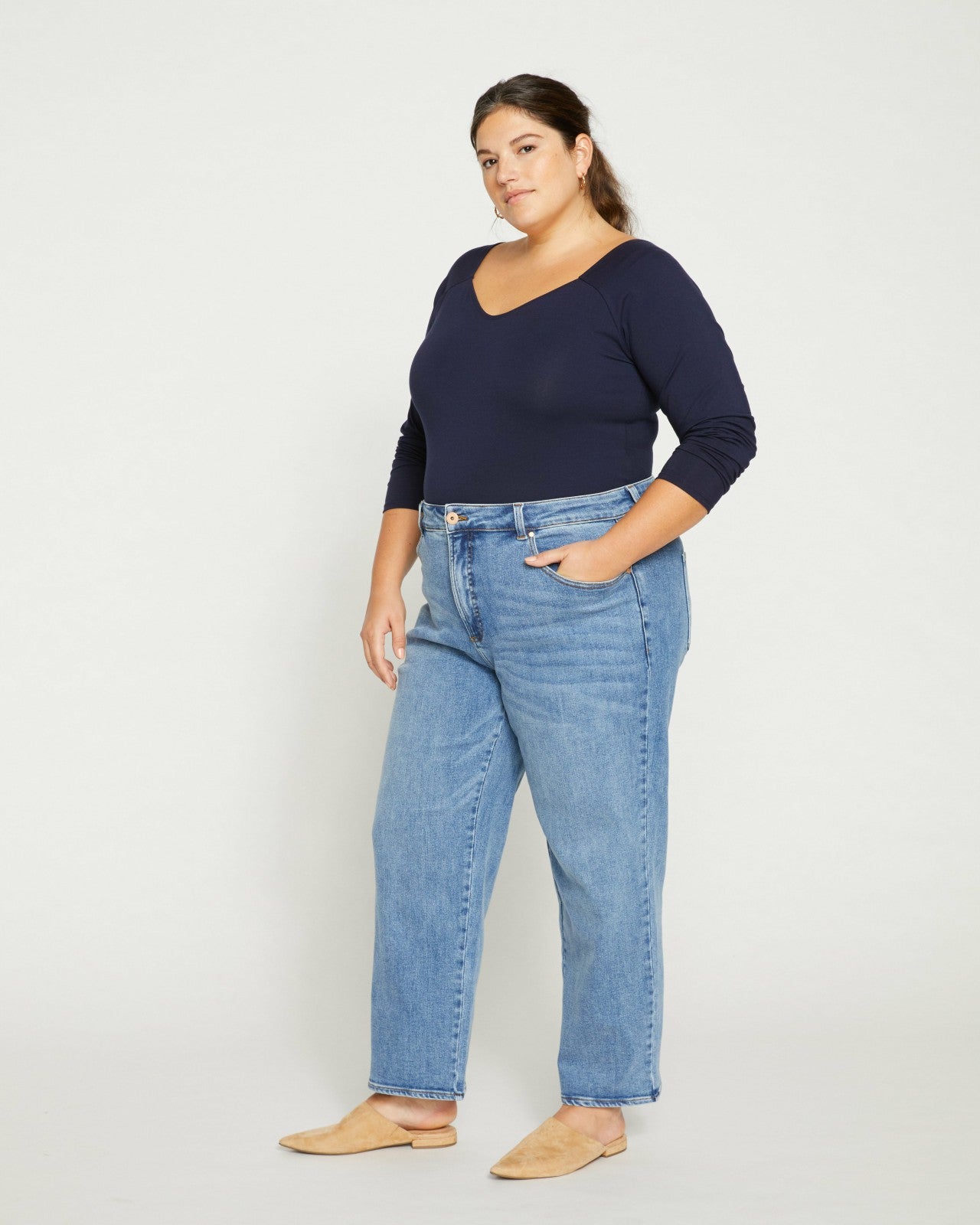Etta High Rise Straight Leg Jeans 28 Inch - Universal Standard