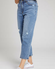 Donna High Rise Curve Straight Leg Jeans 27 Inch - Universal Standard