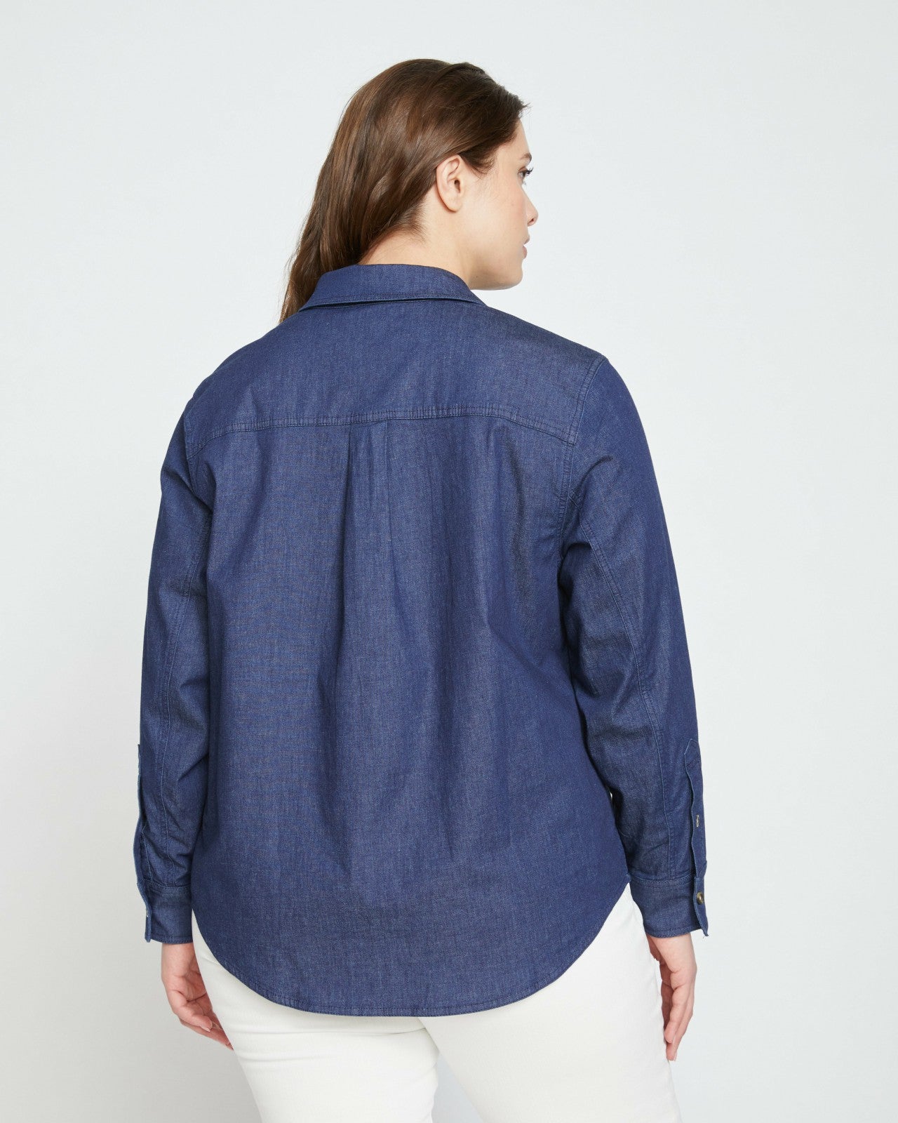 Minimalist Stretch Cotton Chambray Shirt - Universal Standard