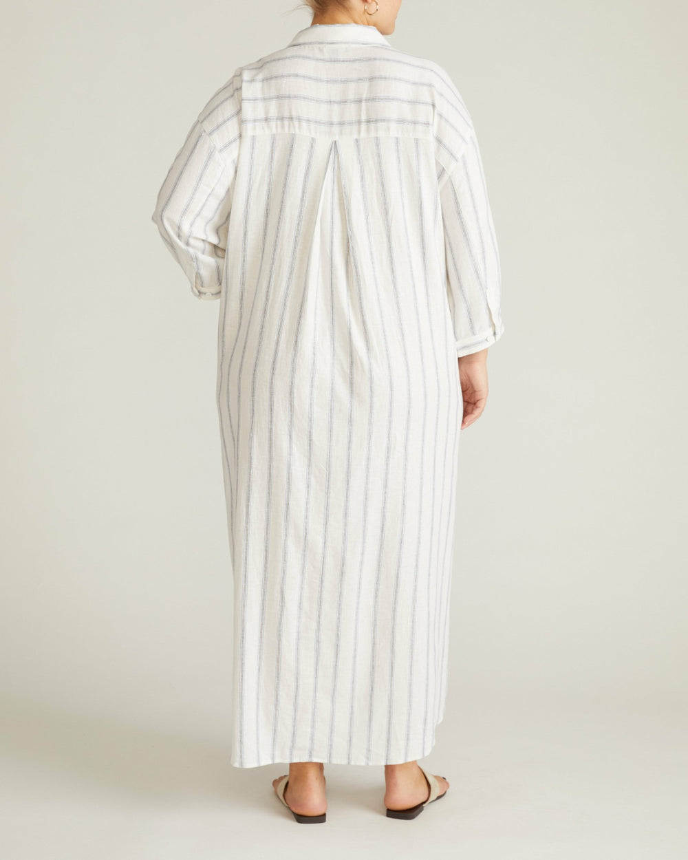 Paros Drawstring Linen Blend Shirtdress - Universal Standard