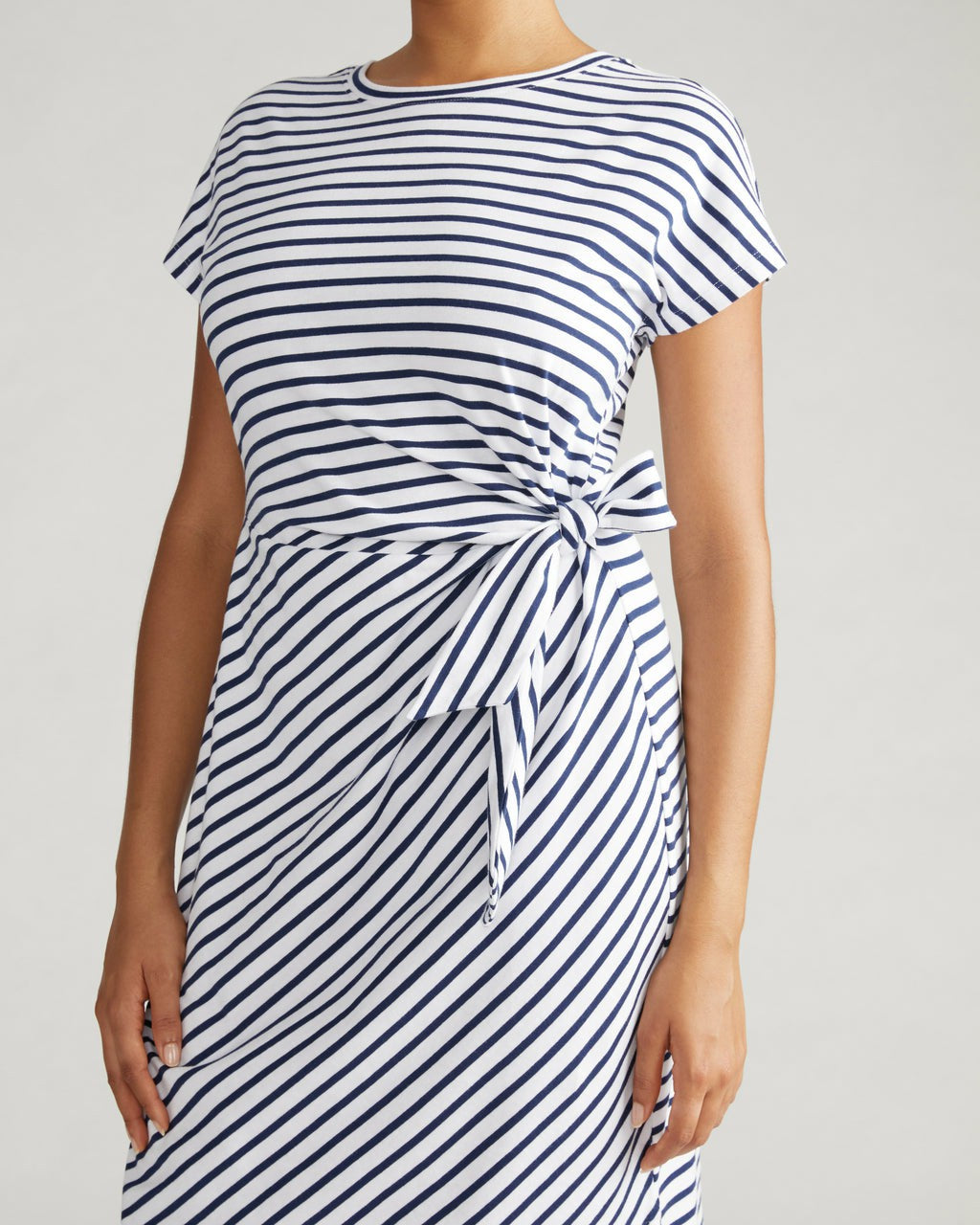 Crescent Breton Stripe Knot Dress - Universal Standard