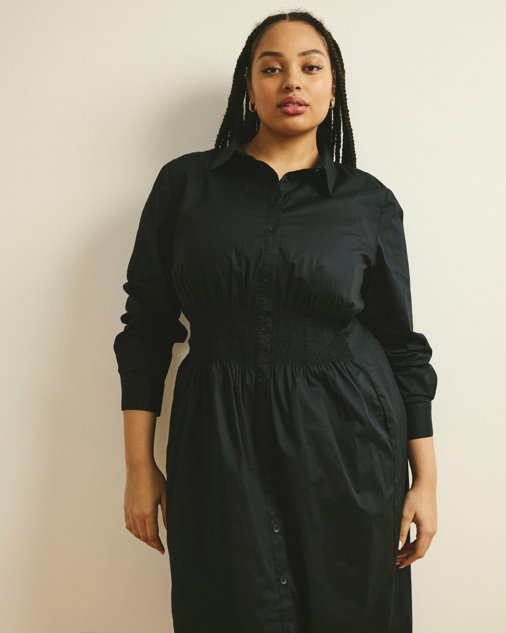 Hamptons Smocked Shirtdress - Universal Standard