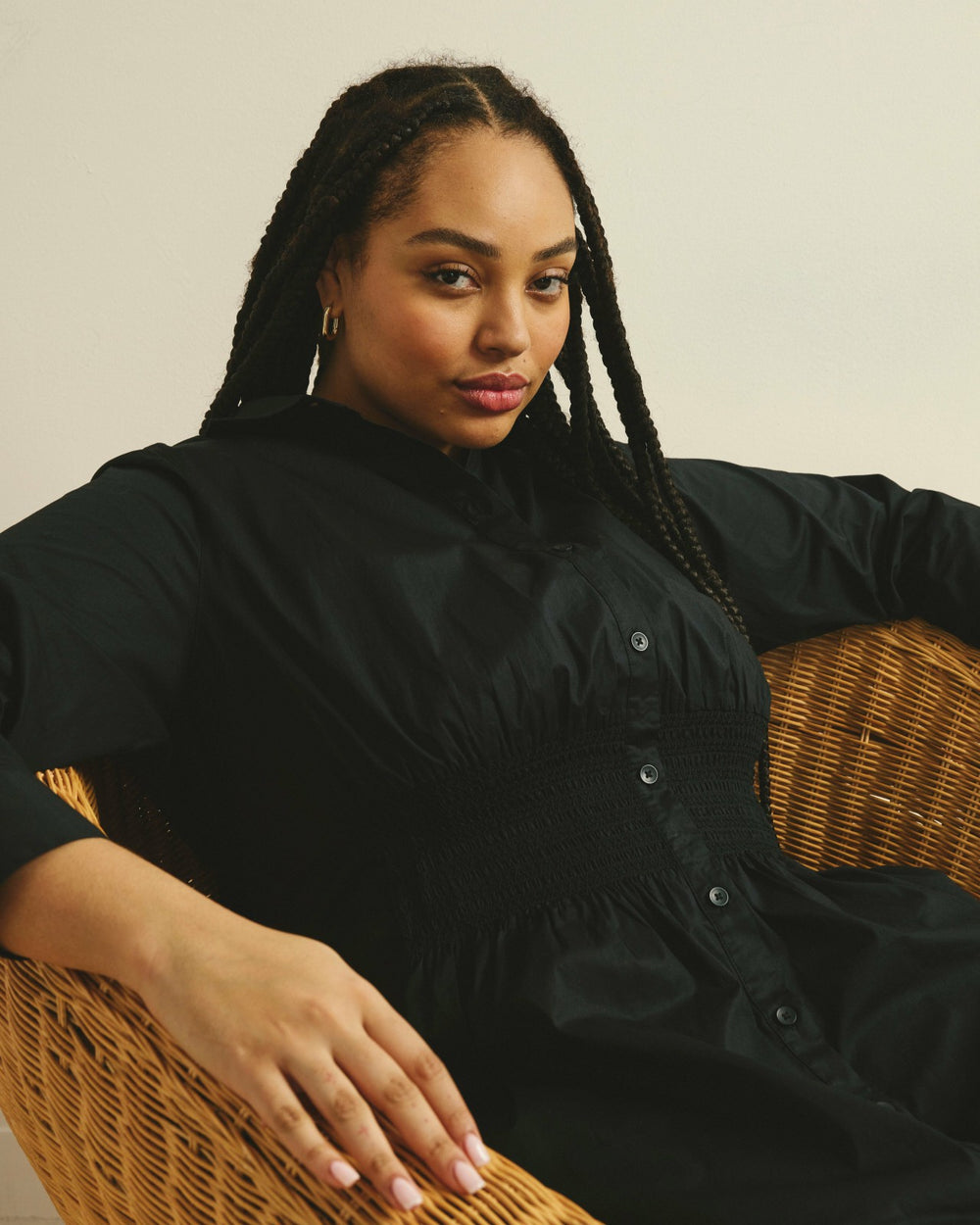 Hamptons Smocked Shirtdress - Universal Standard
