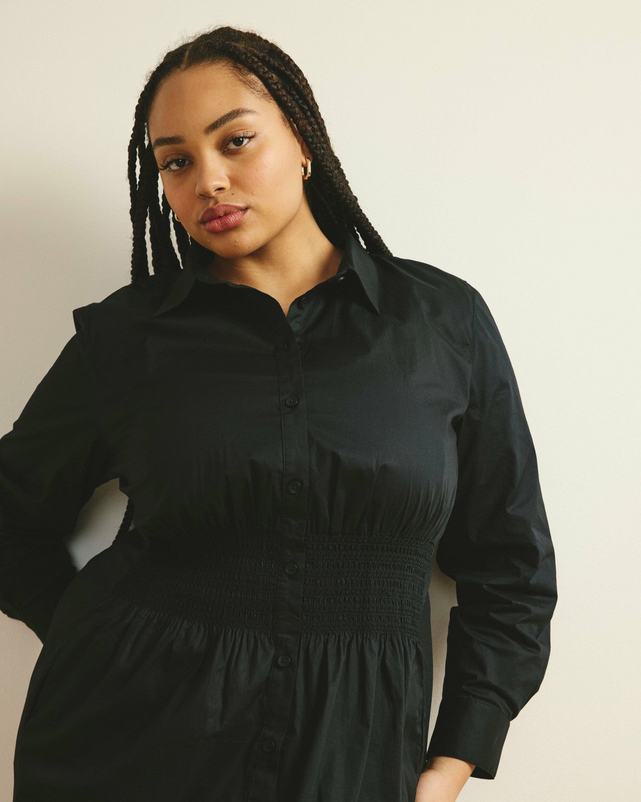 Hamptons Smocked Shirtdress - Universal Standard