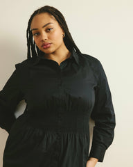 Hamptons Smocked Shirtdress - Universal Standard