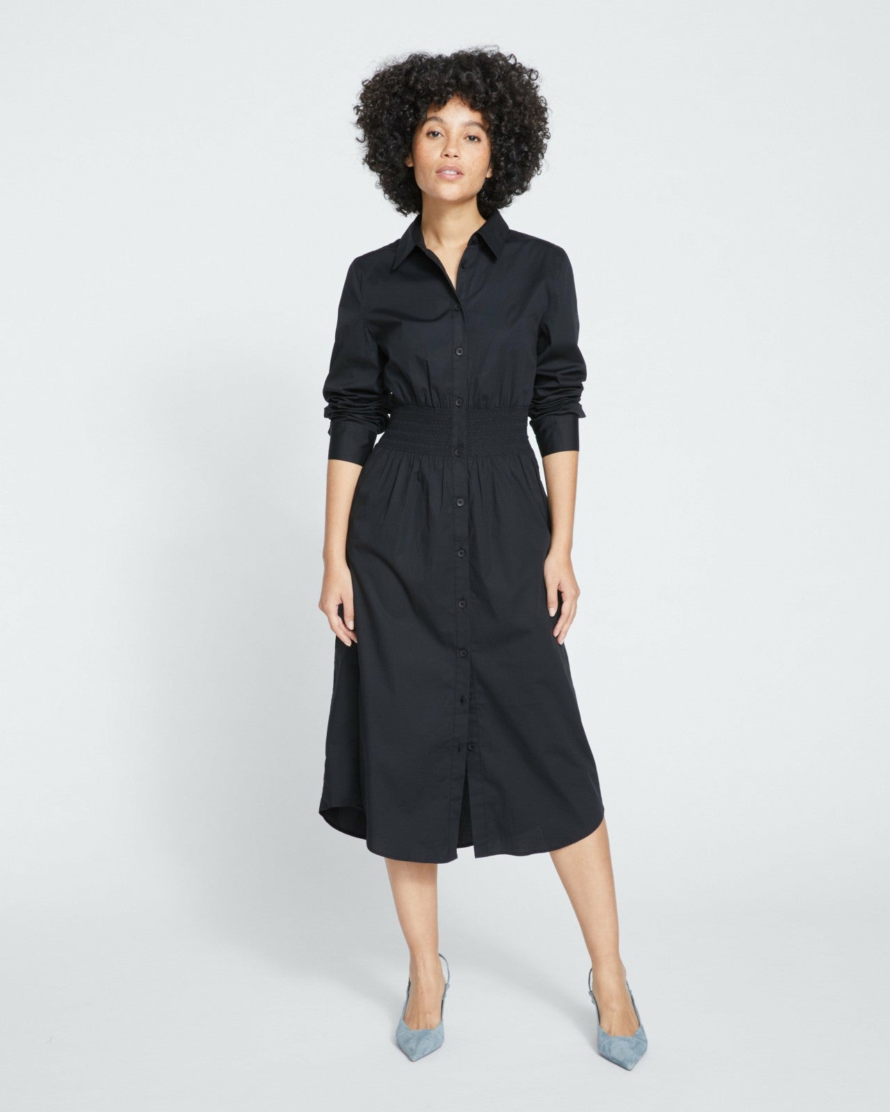 Hamptons Smocked Shirtdress - Universal Standard