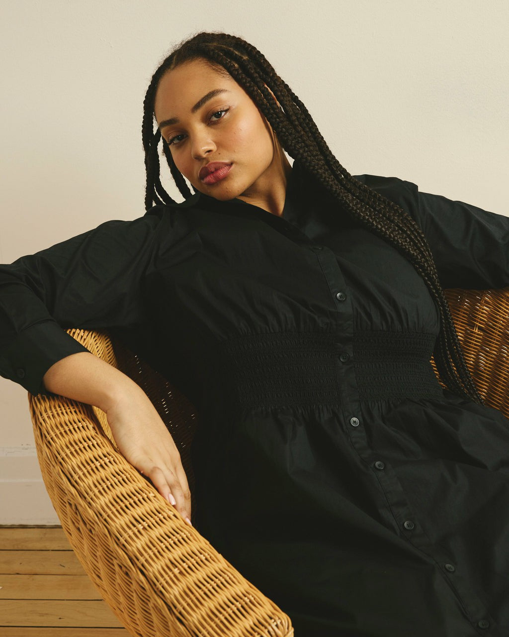 Hamptons Smocked Shirtdress - Universal Standard