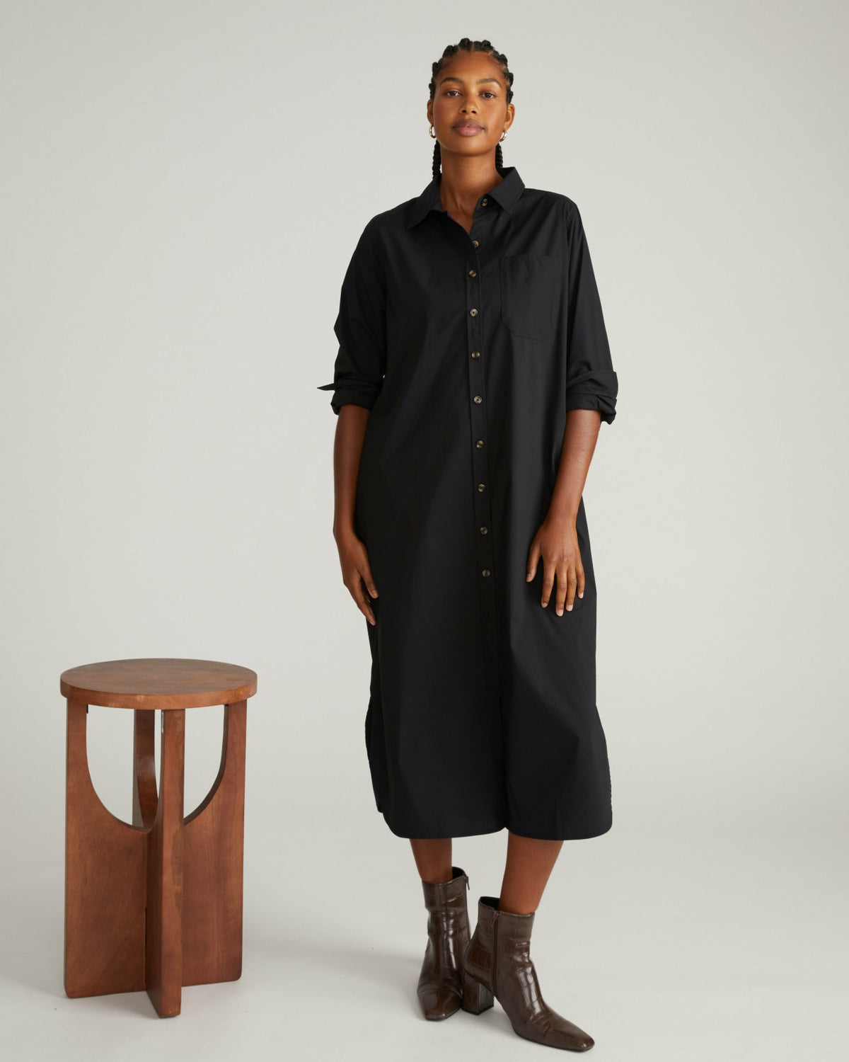 Odeon Stretch Poplin Shirtdress - Universal Standard
