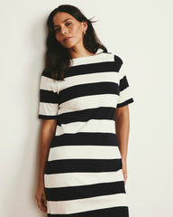 Belle Breton Stripe Jersey Dress - Universal Standard