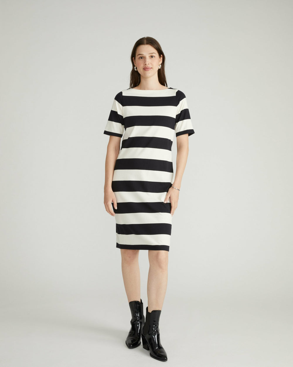 Belle Breton Stripe Jersey Dress - Universal Standard
