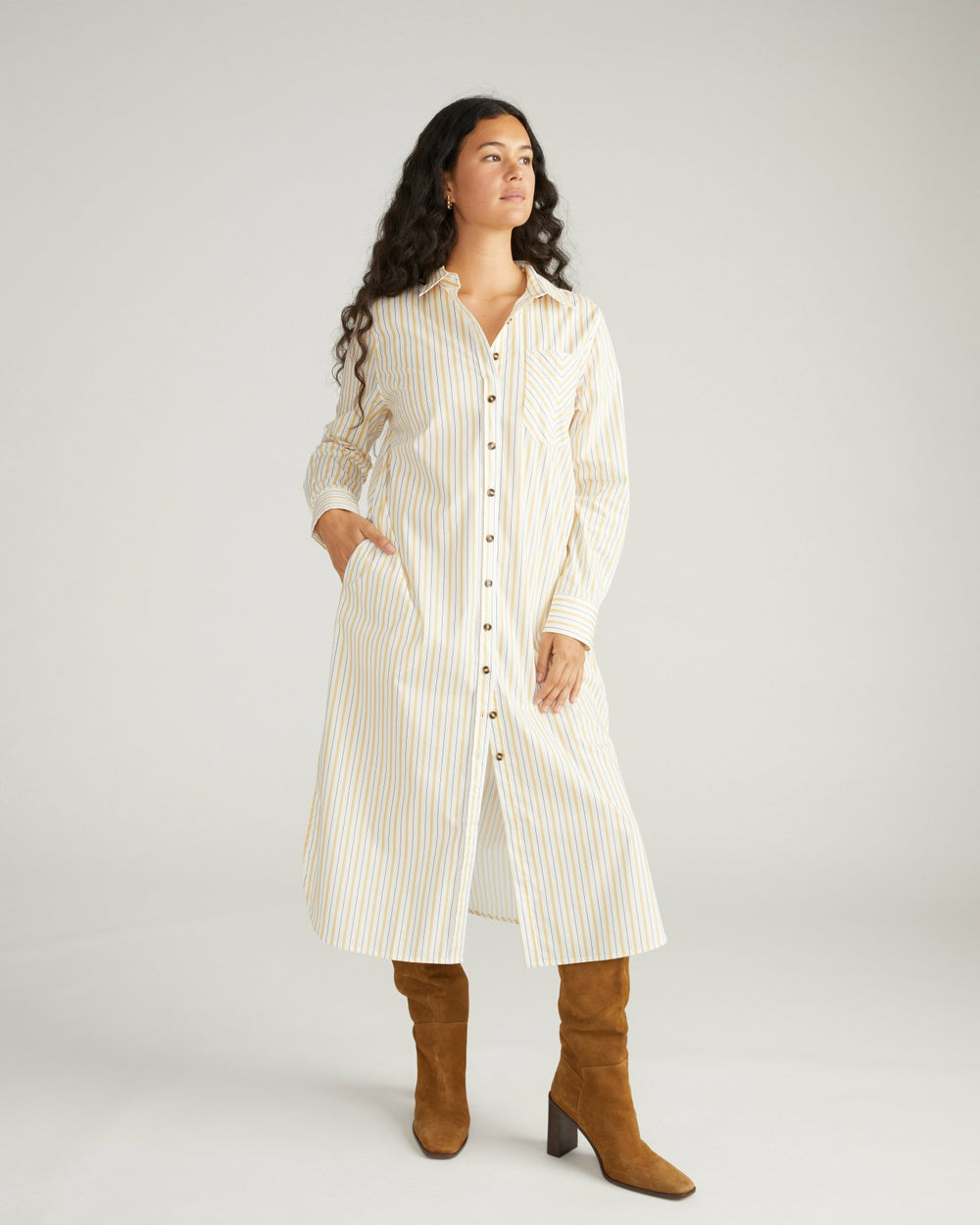 Odeon Stretch Poplin Shirtdress - Universal Standard
