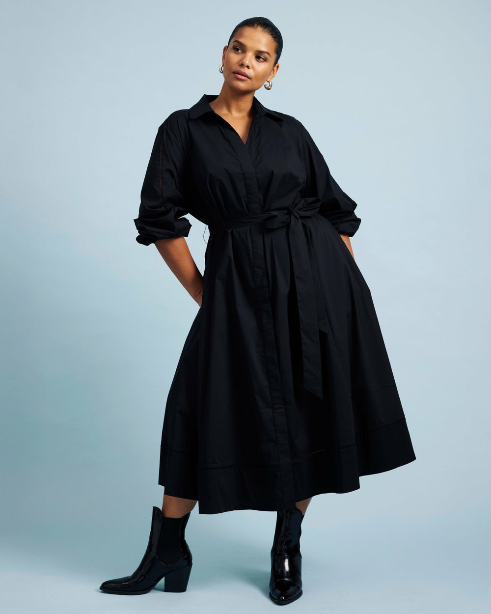 Claire Stretch Poplin Shirtdress - Universal Standard