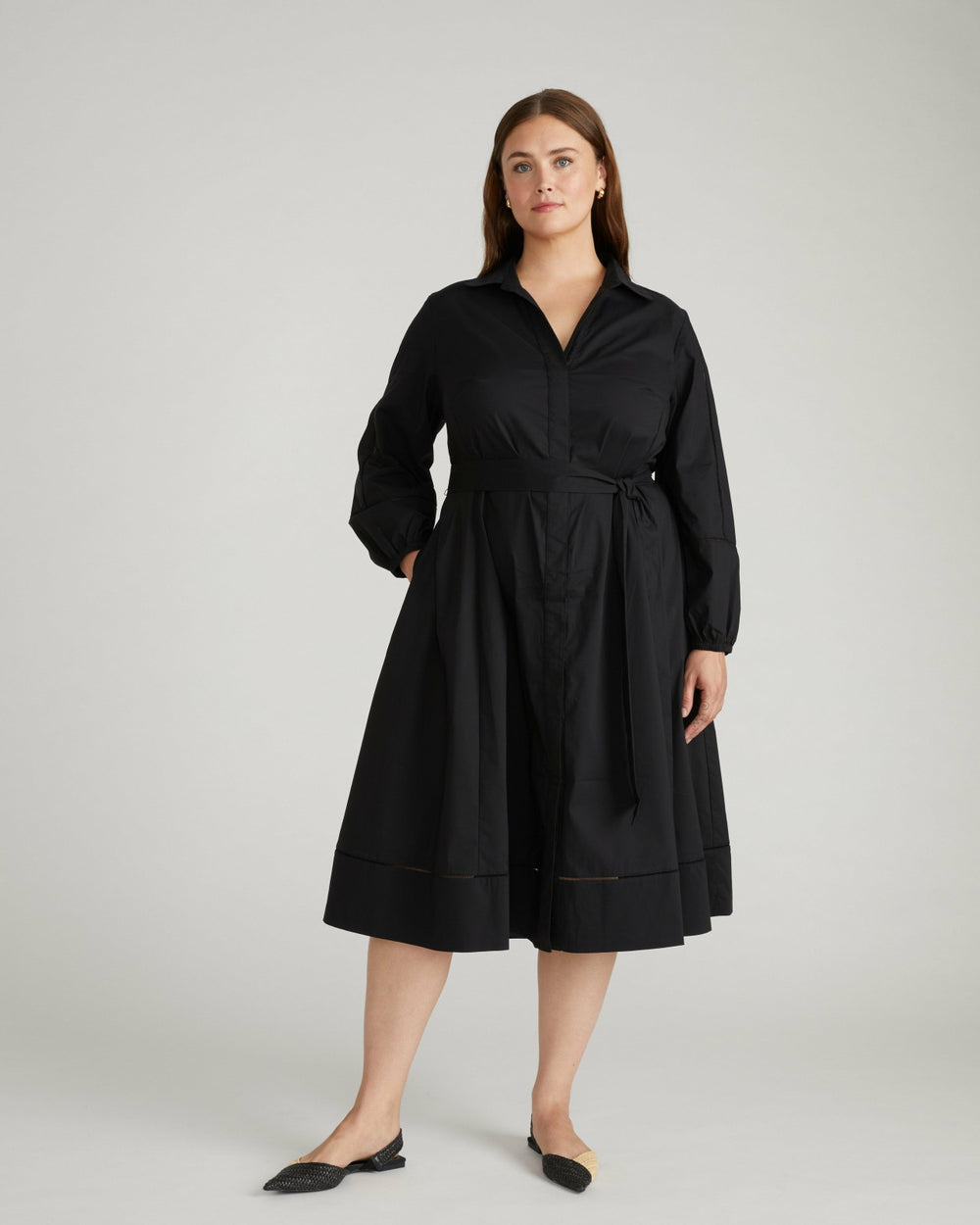 Claire Stretch Poplin Shirtdress - Universal Standard