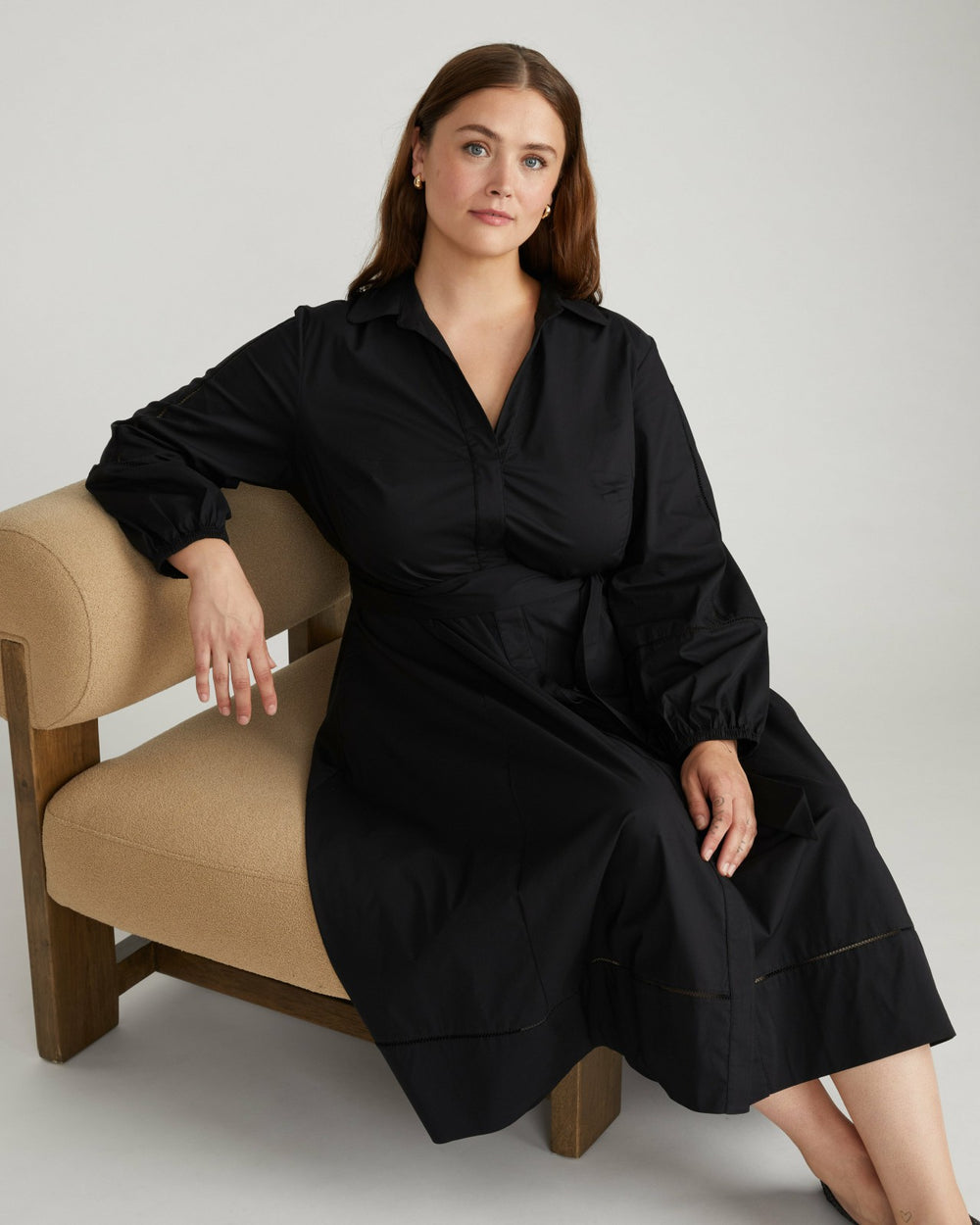 Claire Stretch Poplin Shirtdress - Universal Standard