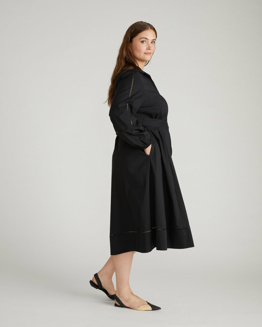 Claire Stretch Poplin Shirtdress - Universal Standard