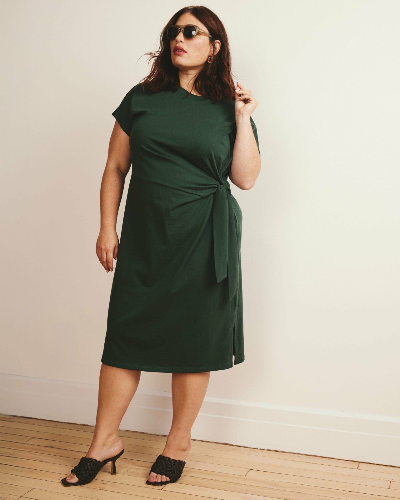 Crescent Breton Stripe Knot Dress - Universal Standard