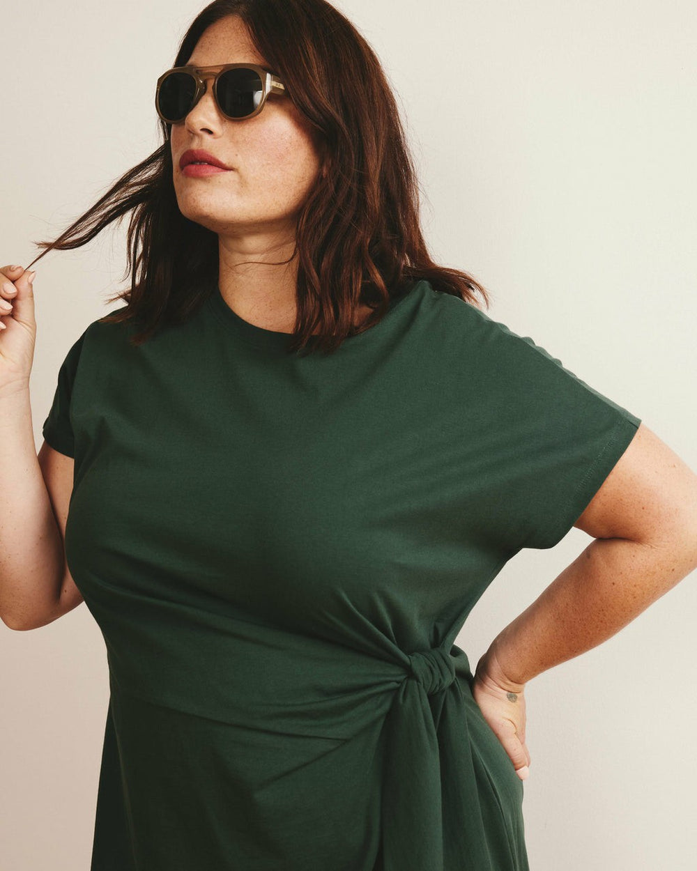 Crescent Breton Stripe Knot Dress - Universal Standard