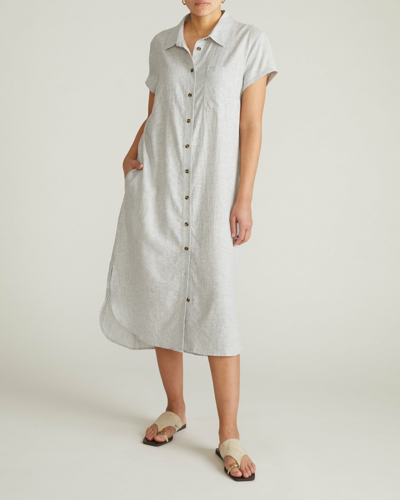 Dune Linen Blend Shirtdress - Universal Standard