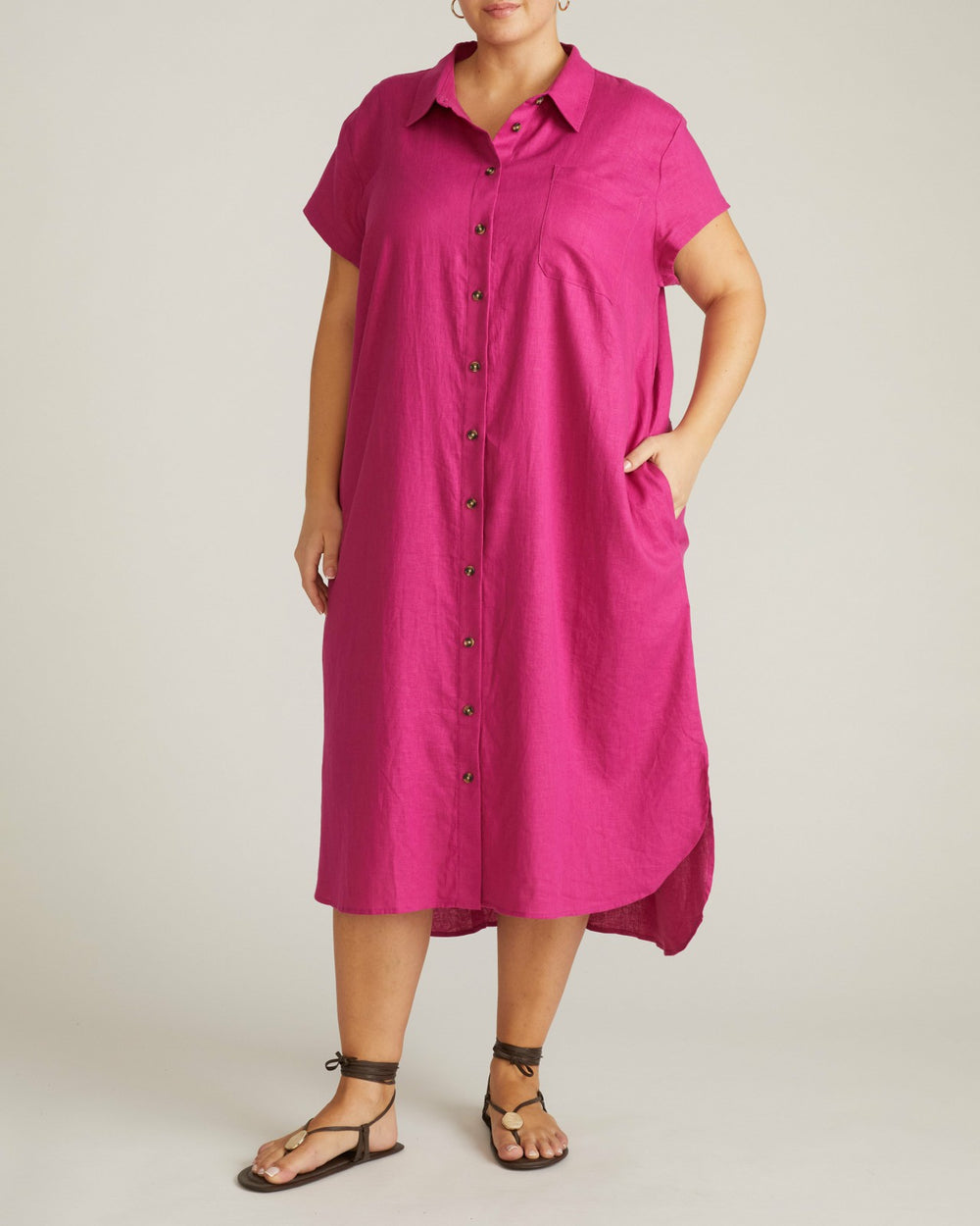 Dune Linen Blend Shirtdress - Universal Standard