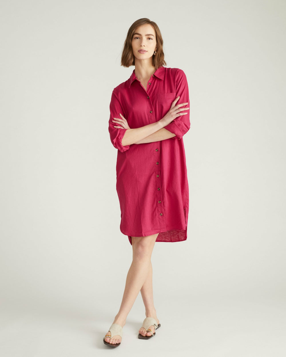 Seaside Linen Blend Shirtdress - Universal Standard