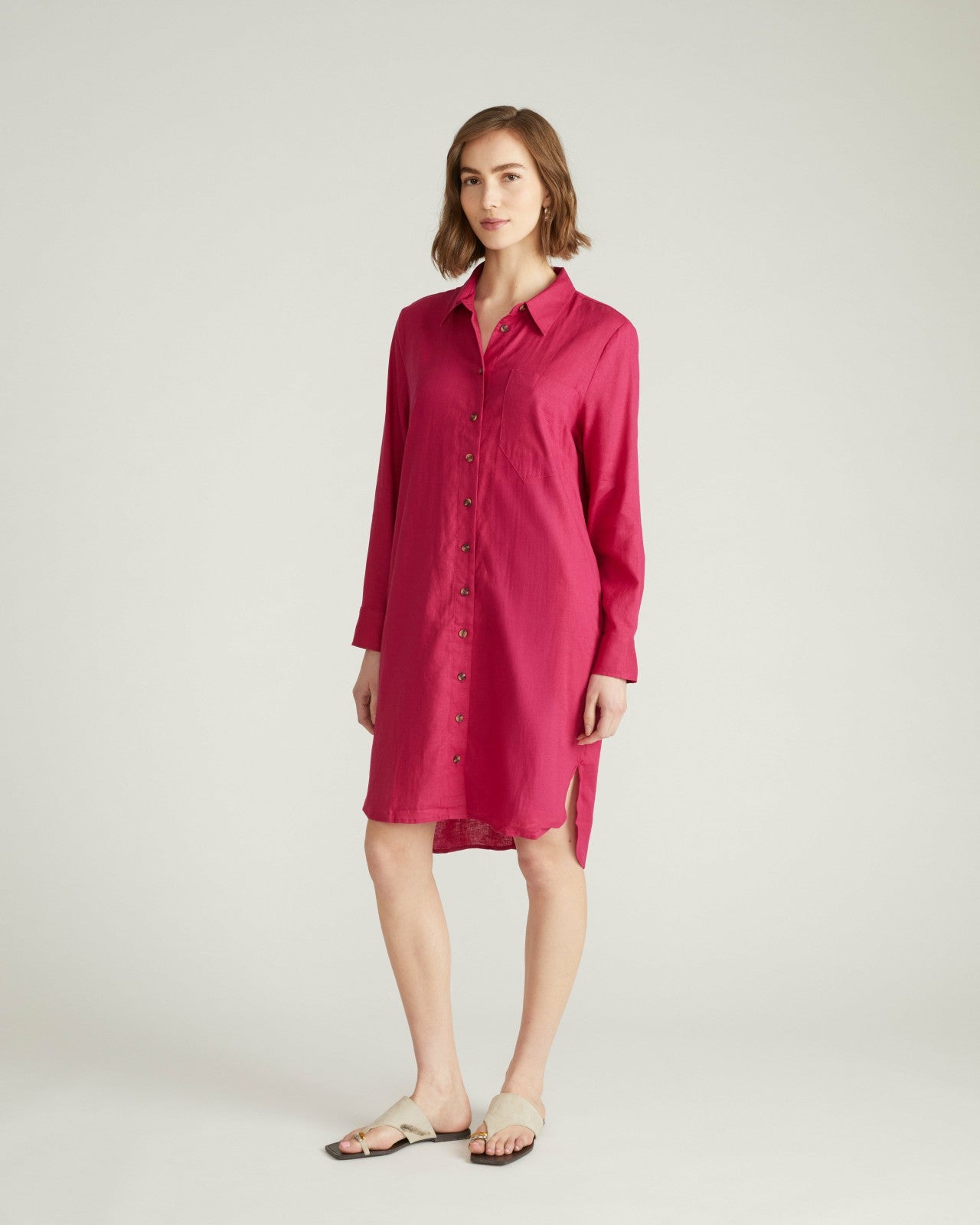 Seaside Linen Blend Shirtdress - Universal Standard