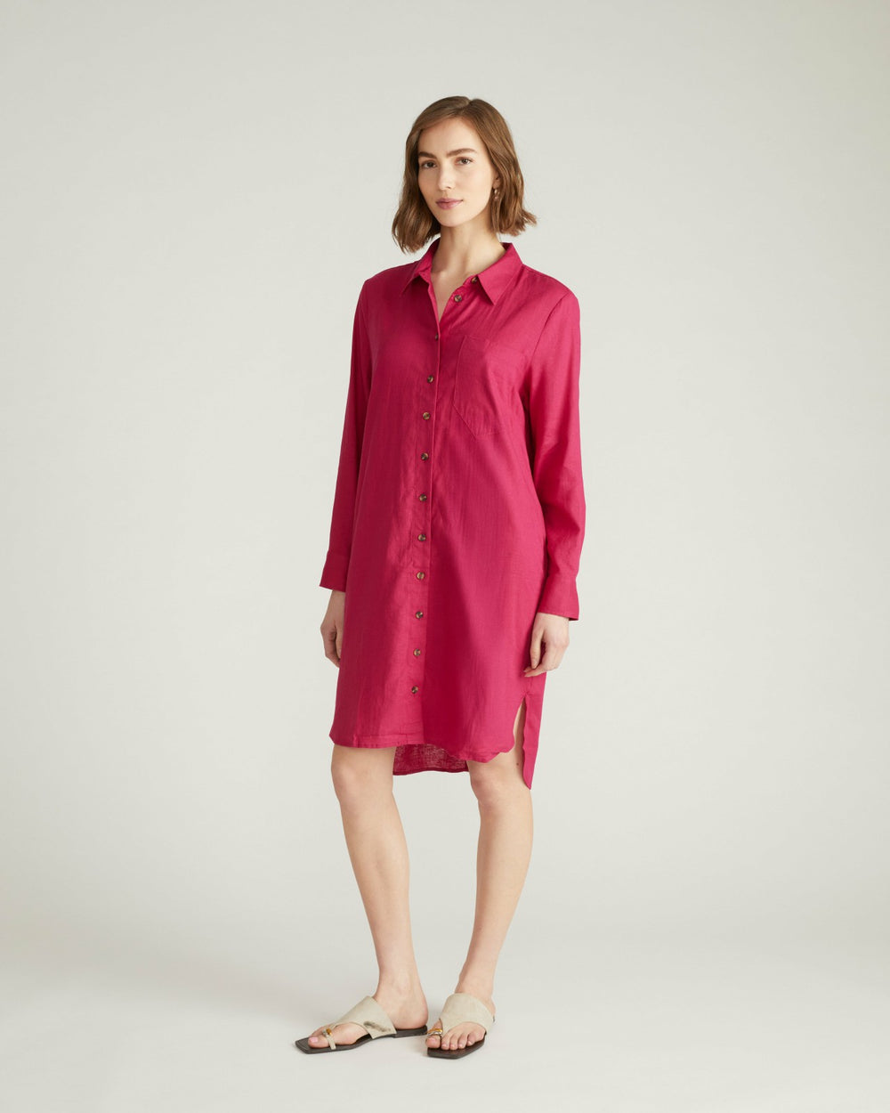 Seaside Linen Blend Shirtdress - Universal Standard