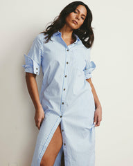 Odeon Stretch Poplin Shirtdress - Universal Standard