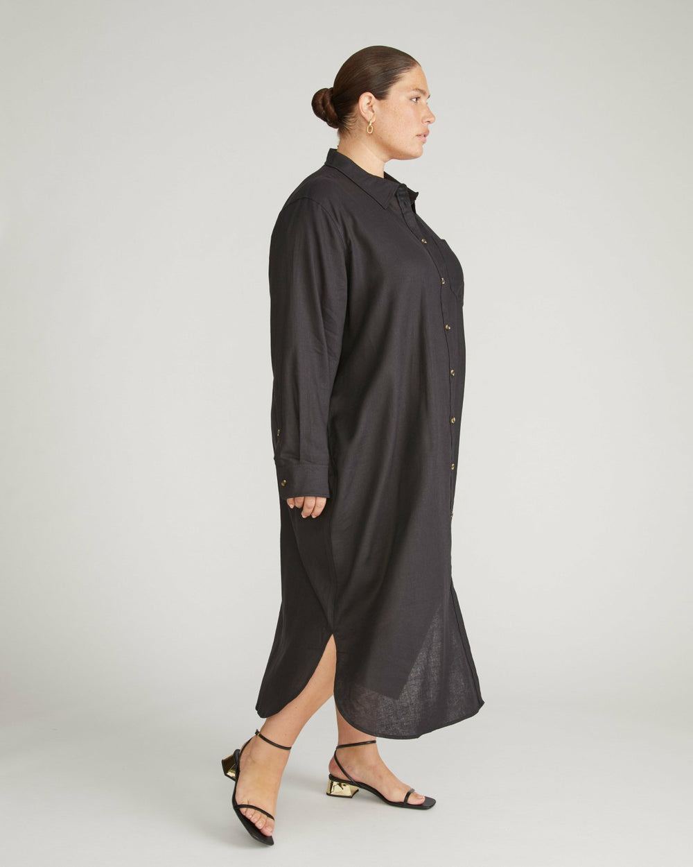 Odeon Linen Blend Shirtdress - Universal Standard