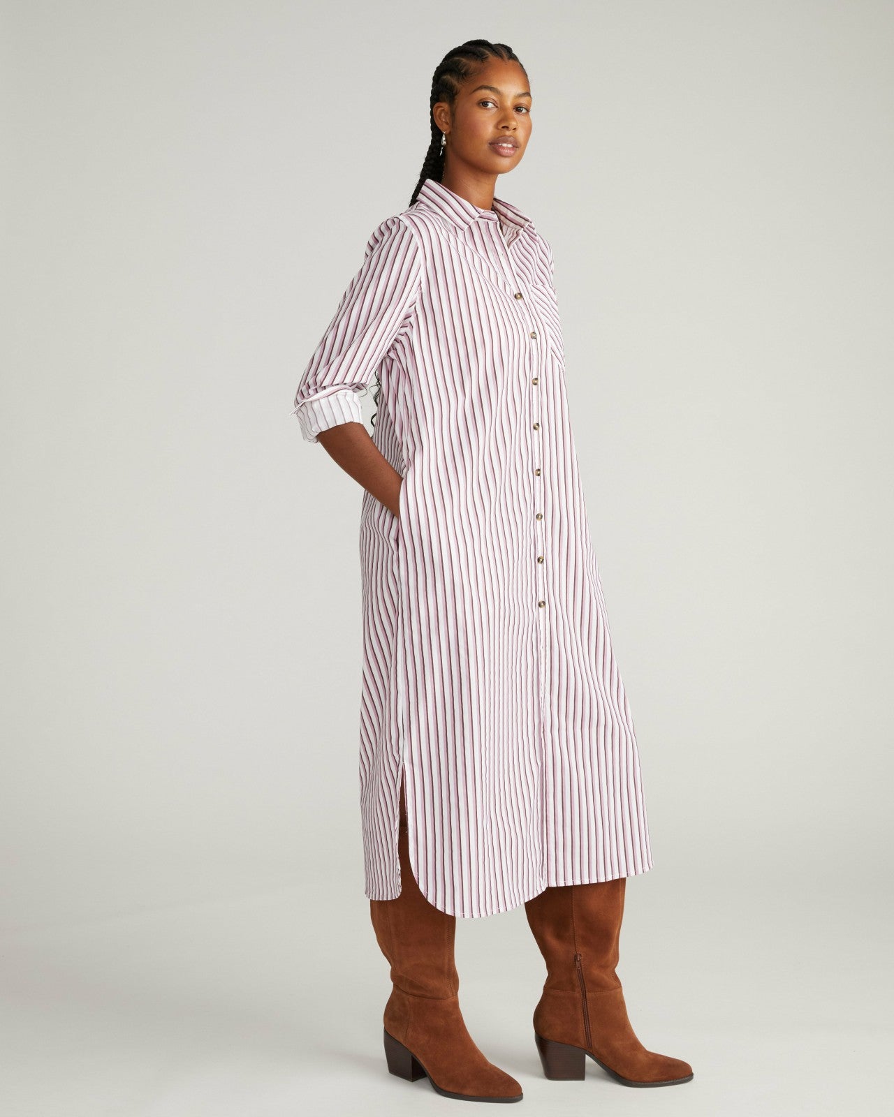 Odeon Stretch Poplin Shirtdress - Universal Standard