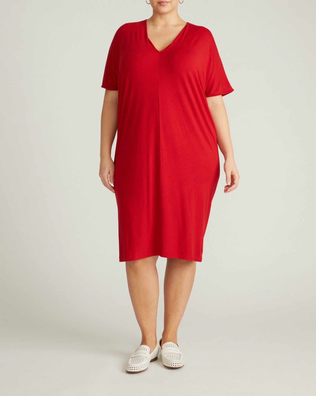 Teresa Liquid Jersey V-Neck Dress - Universal Standard