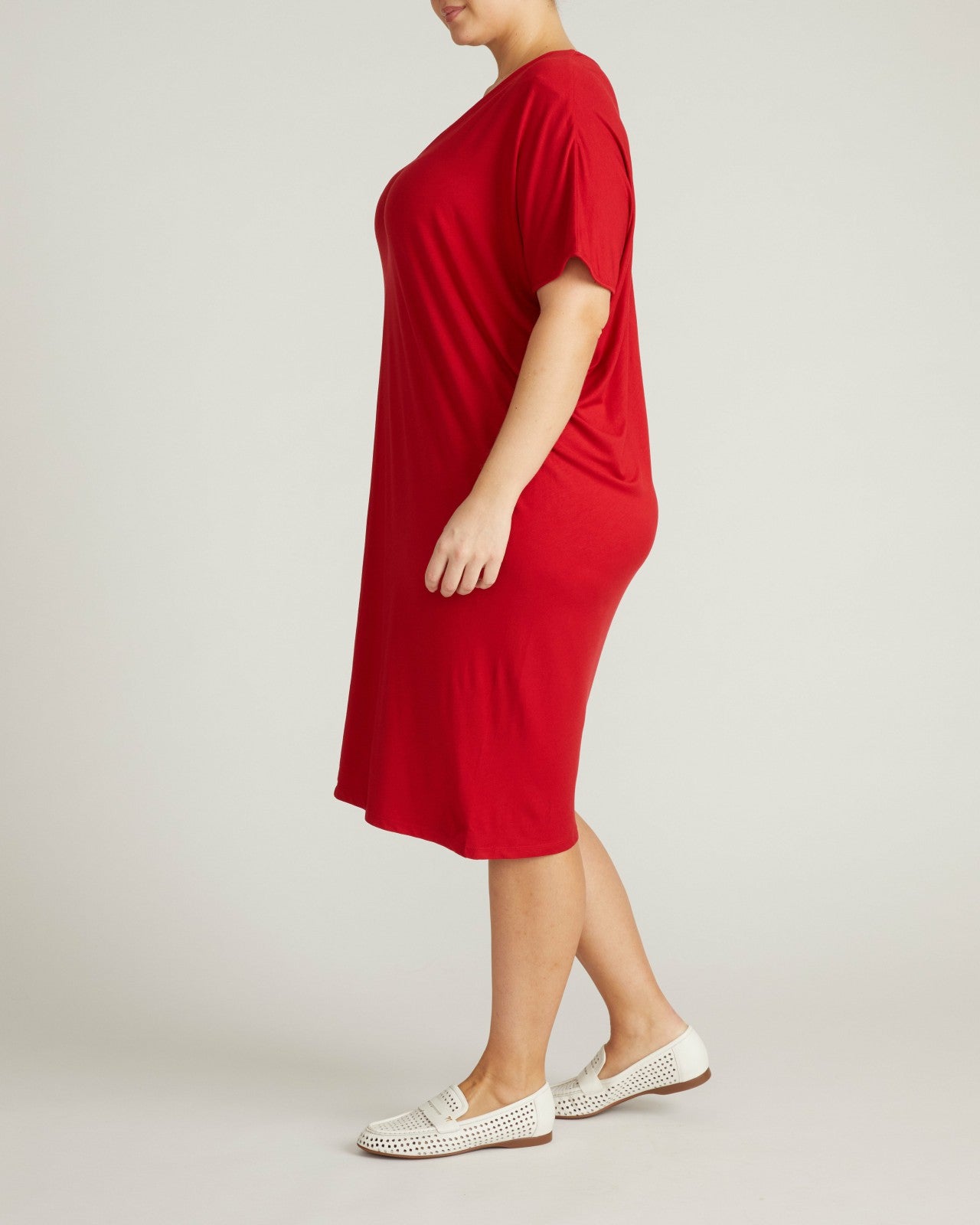 Teresa Liquid Jersey V-Neck Dress - Universal Standard