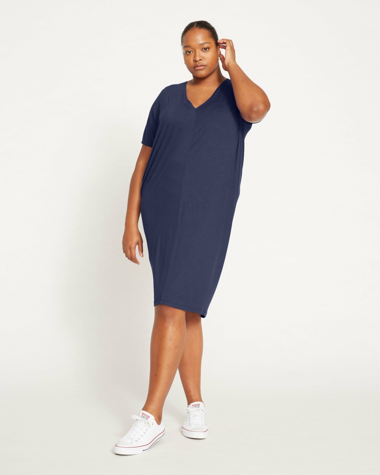 Teresa Liquid Jersey V-Neck Dress - Universal Standard