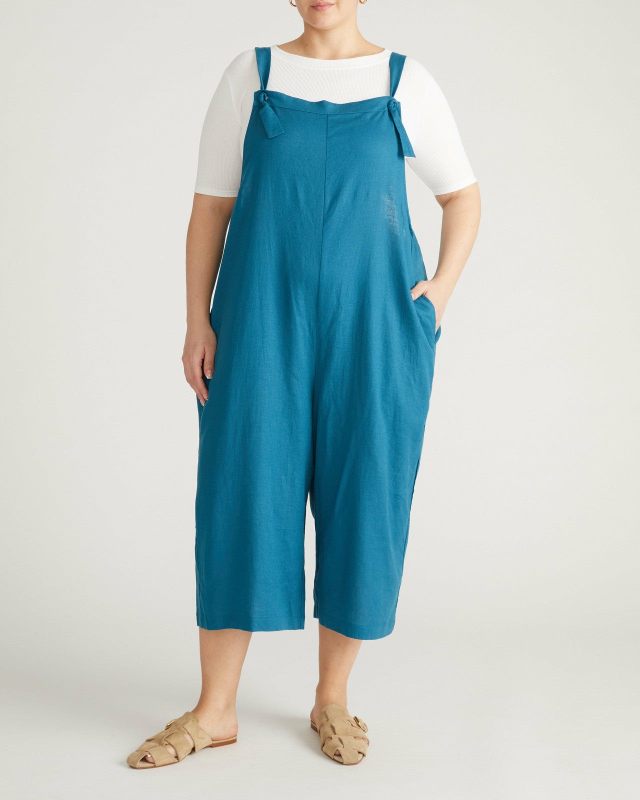 Kora Linen Blend Overalls - Universal Standard