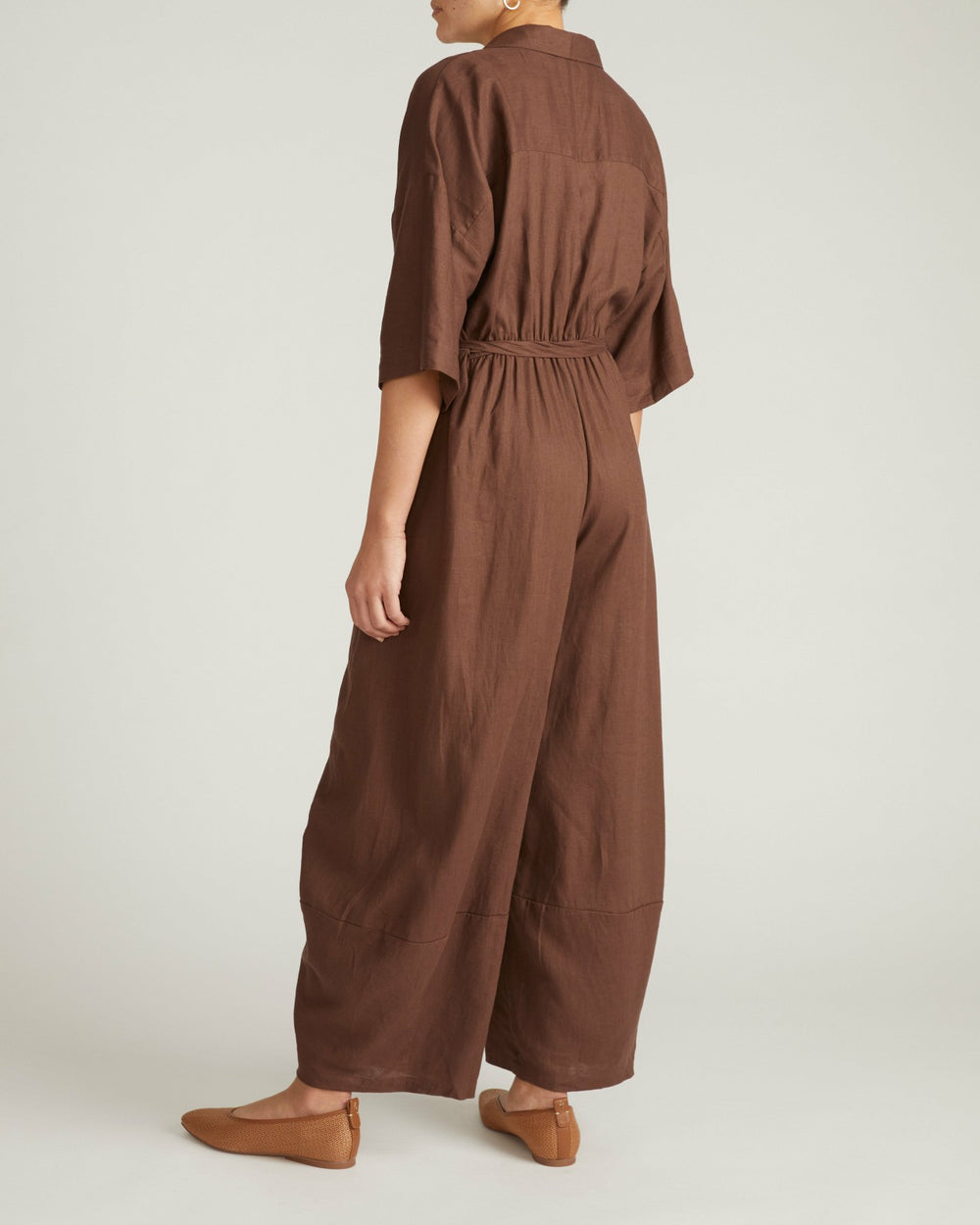 Maggie Barrel Leg Linen Blend Jumpsuit - Universal Standard