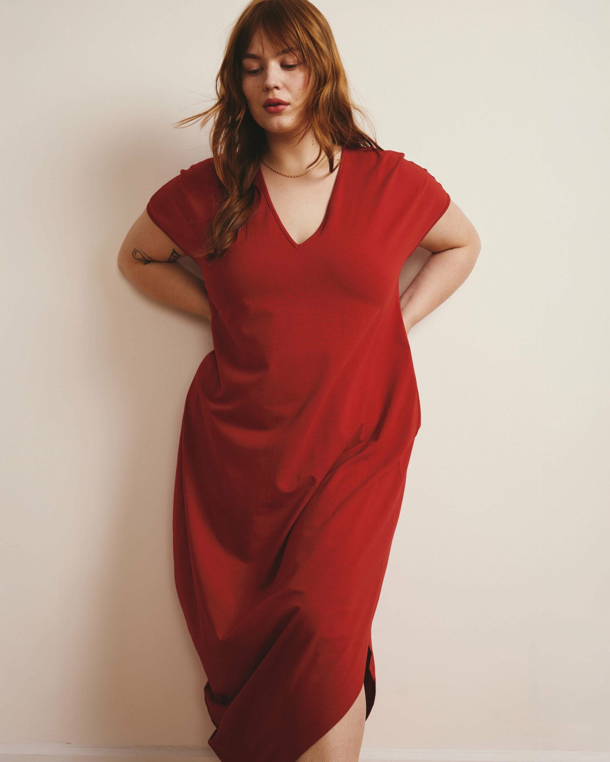 Iconic Geneva V-Neck Dress - Universal Standard