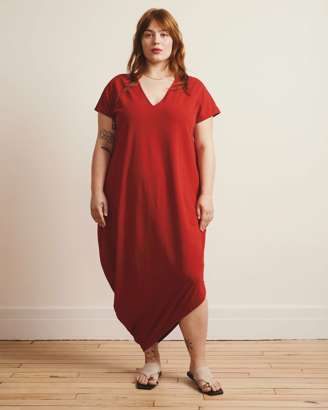 Iconic Geneva V-Neck Dress - Universal Standard