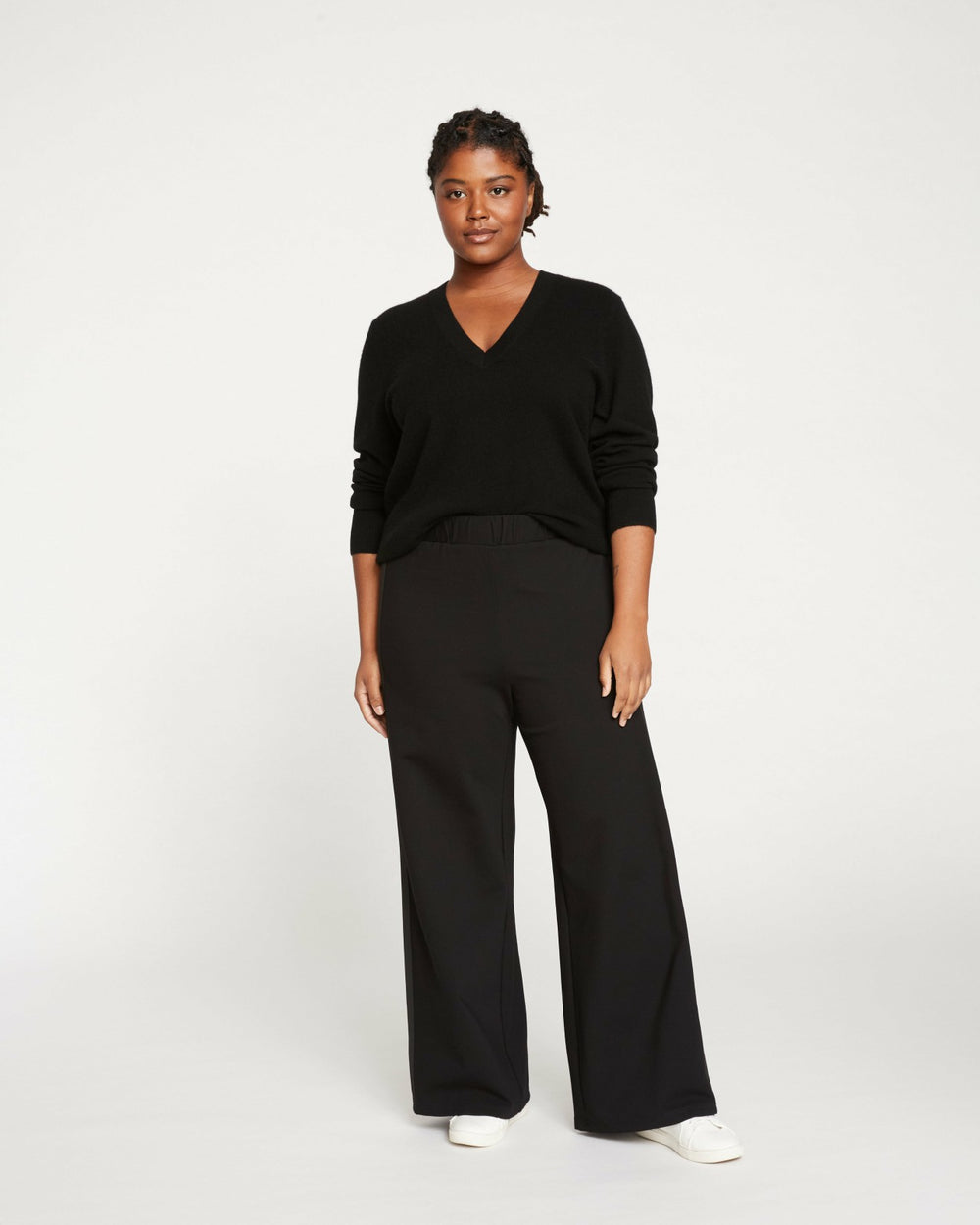 Stephanie Wide Leg Stripe Ponte Pants 30 Inch - Universal Standard