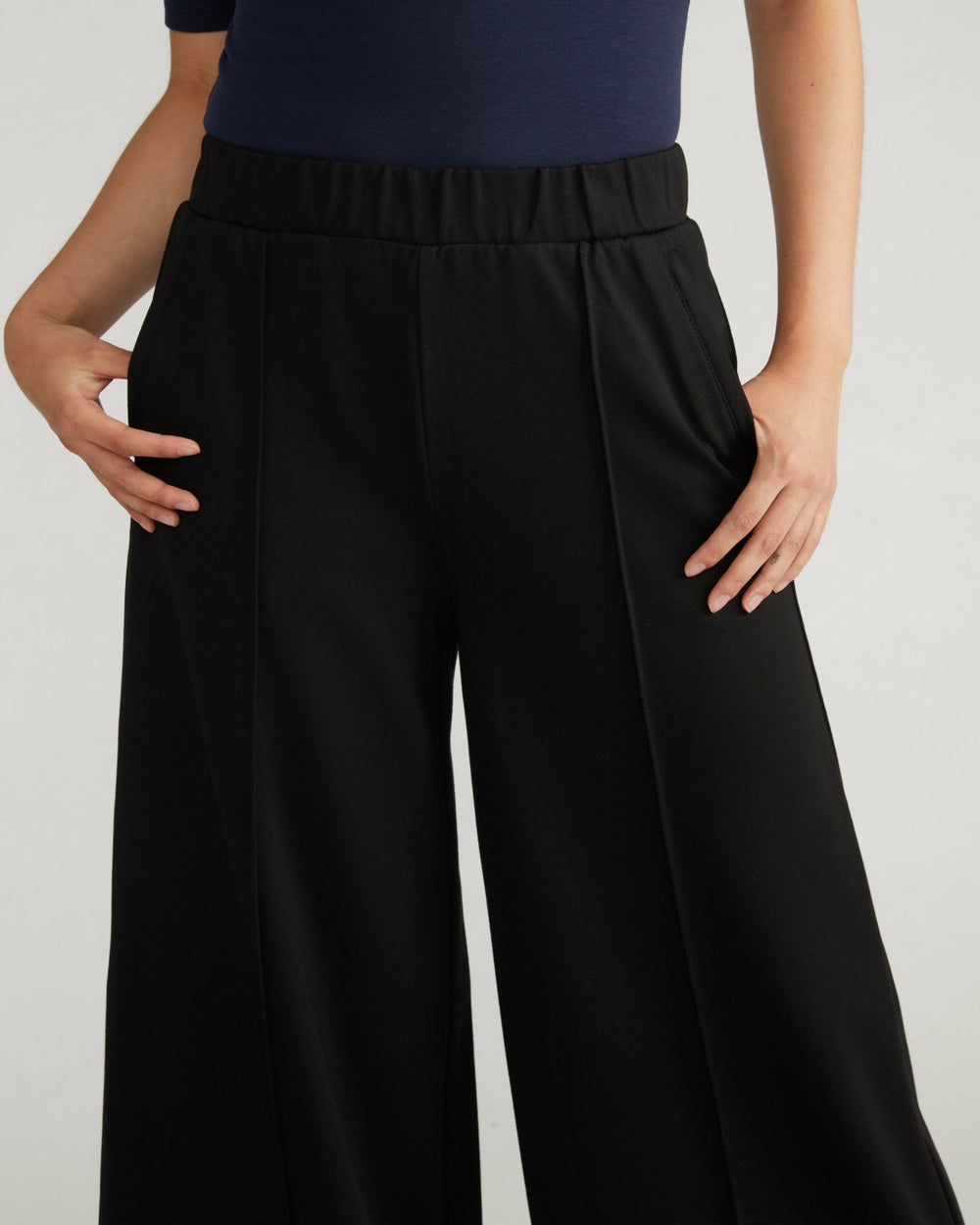 Pam Pintuck Wide Leg Ponte Pants - Universal Standard