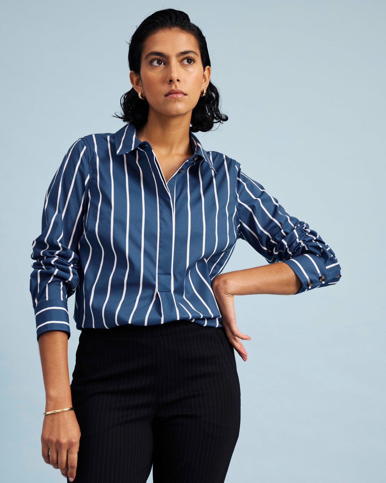 Elbe Popover Stretch Poplin Shirt Classic Fit - Universal Standard