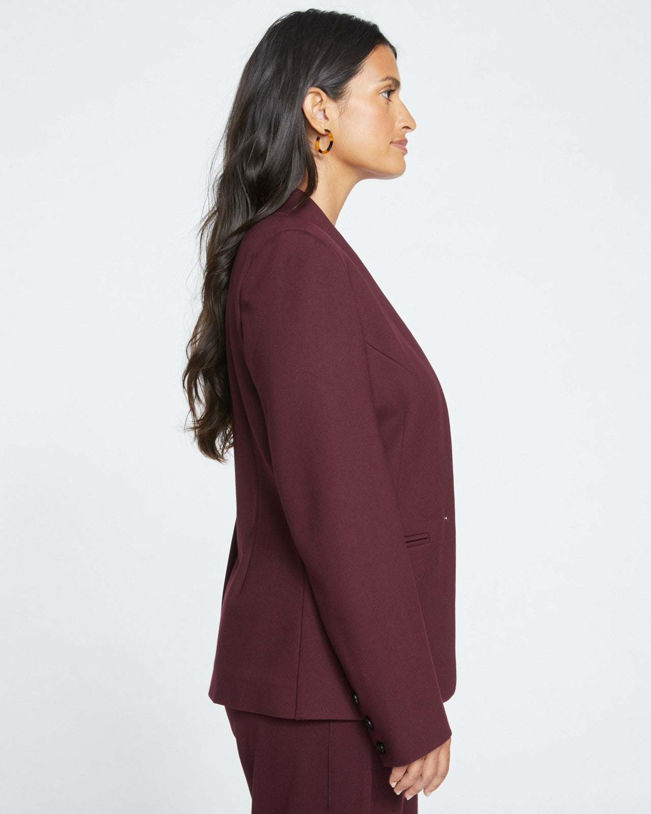 Lennox Collarless Ponte Blazer - Universal Standard