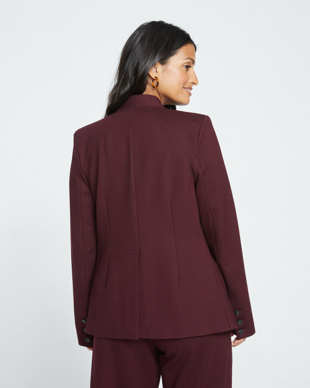 Lennox Collarless Ponte Blazer - Universal Standard