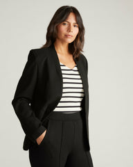 Lennox Collarless Ponte Blazer - Universal Standard