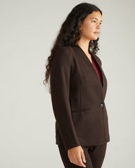 Lennox Collarless Ponte Blazer - Universal Standard